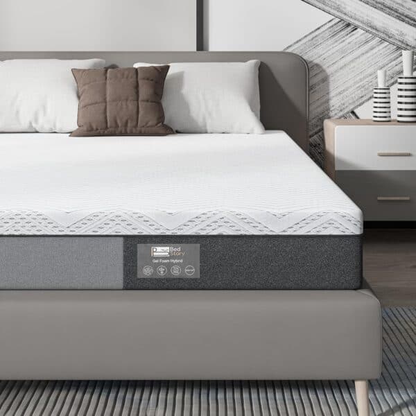 BedStory Matratze 90x200 cm 7-Zone Memory Foam, mittelfest, rückenschonend