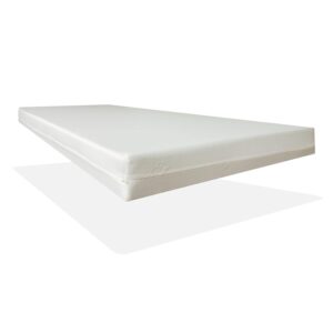 Weißer Matratzenbezug für erholsamen Schlaf – hochwertige, atmungsaktive Matratzenauflage für optimalen Liegekomfort. Perfekt geeignet für Schlafzimmer und Gästezimmer.