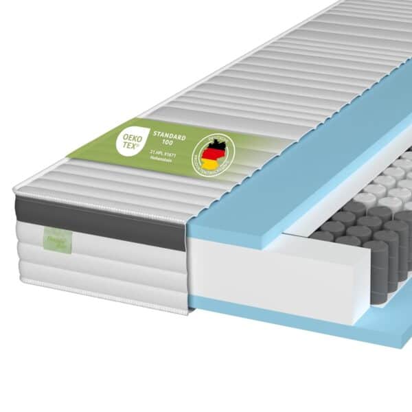 DREAMSTAR Gold Taschenfederkern-Matratze 7-Zonen H3 140x200