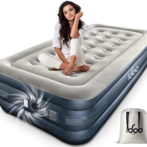 Bequeme Luftmatratze für Schlafkomfort mit Tragetasche, ideal für Camping und Gäste. Hochwertige Verarbeitung, robustes Material, sichere Ventile. Perfekt für erholsame Nächte im Freien oder Zuhause.