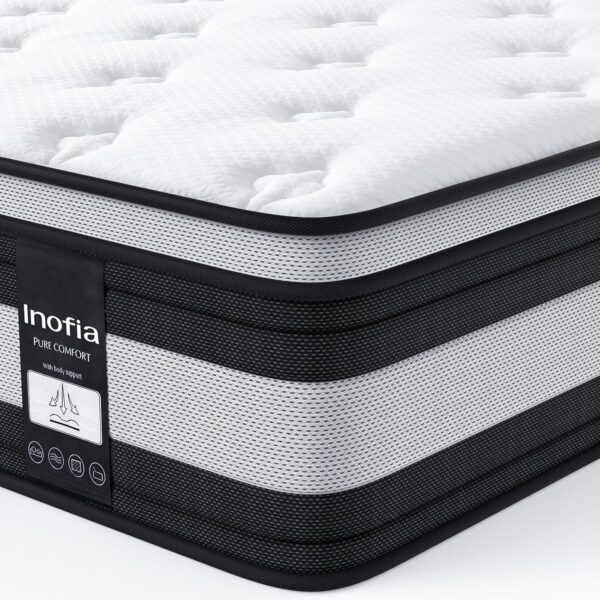 Hochwertige Matratze mit ergonomischem Bezug und atmungsaktivem Design für optimalen Schlafkomfort. Perfekt geeignet für gesunden Schlaf und Rückenschmerzen.
