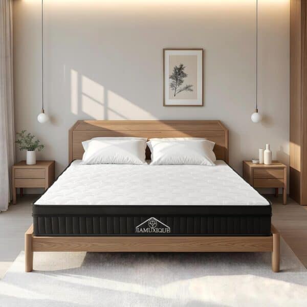 JIAMUXIQUE Taschenfederkern Matratze 90x200cm H3 7-Zonen 25cm