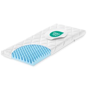 Atmungsaktive Matratze mit OEKO-TEX geprüfter Baumwollschicht und ergonomischer Gel-Schaumtechnik für optimalen Liegekomfort. Ideal für gesunden Schlaf und allergikerfreundliche Nutzung.