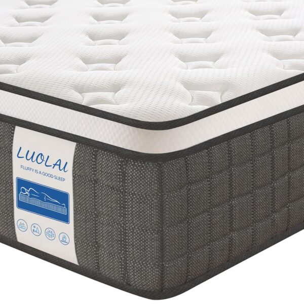 Bequeme Matratze mit Baumwollbezug, ideal für gesunden Schlaf, für Allergiker geeignet, mit langlebigen Materialien.