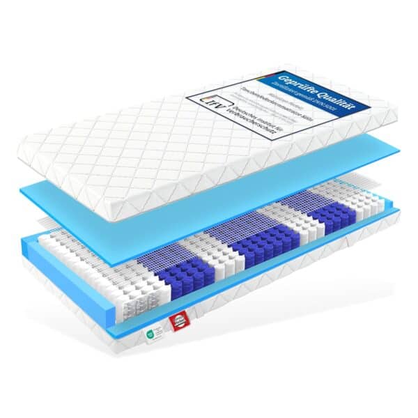Matratzen Perfekt 7-Zone Taschenfederkern H5 90x200
