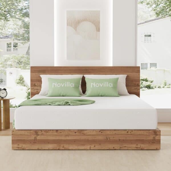 Novilla 7-Zonen Gelschaum Matratze 90x200 H3 18cm, waschbarer Bezug