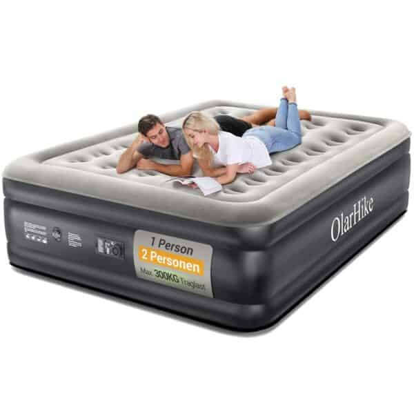 OlarHike Selbstaufblasende Luftmatratze 2 Personen, Camping & Zuhause - 203x152x46 cm