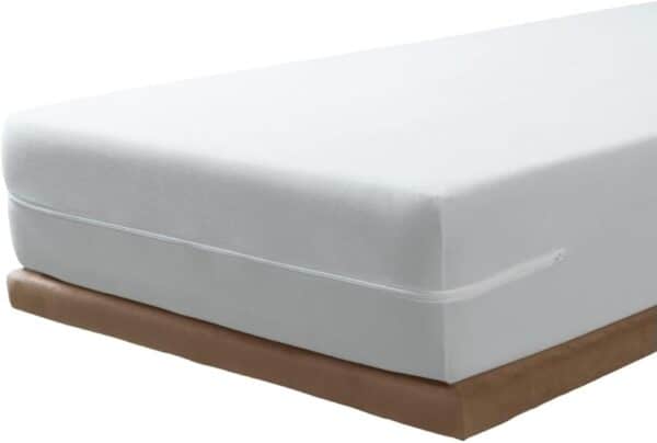 SAVEL 100% Baumwolle Frottee Matratzenbezug elastisch saugfähig 120x190/200 cm weiß