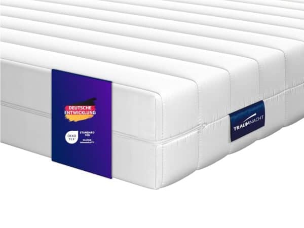 Traumnacht Basic 2-in-1 Orthopädische 7-Zonen-Kaltschaummatratze H2/H3, 100x200