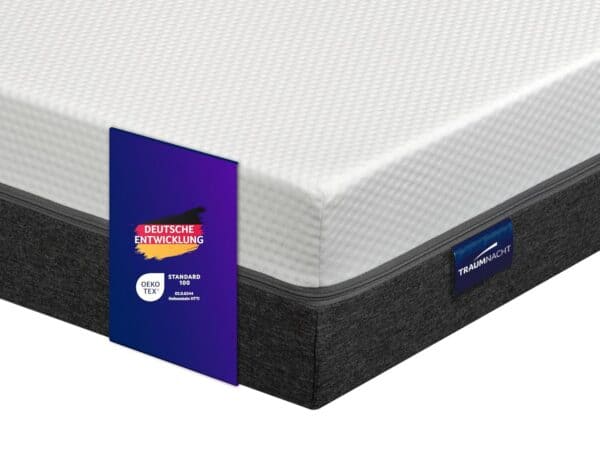Traumnacht Cozy 7-Zonen-Kaltschaummatratze mit Sky-Therm-Topper, Oeko-Tex, H3, 100x200