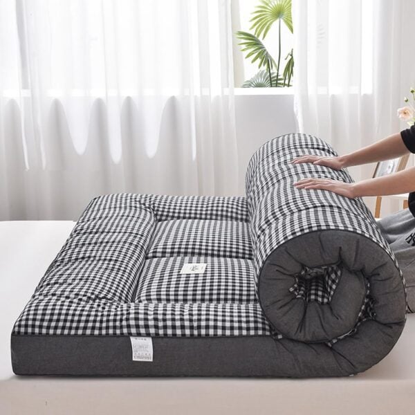 YOUGANG Japanisches Futon Matratze Polyester Fest Grau 120x200 cm